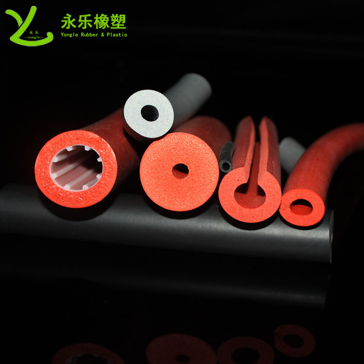 發(fā)泡硅膠管，擠出發(fā)泡硅膠管，耐高溫發(fā)泡硅膠管