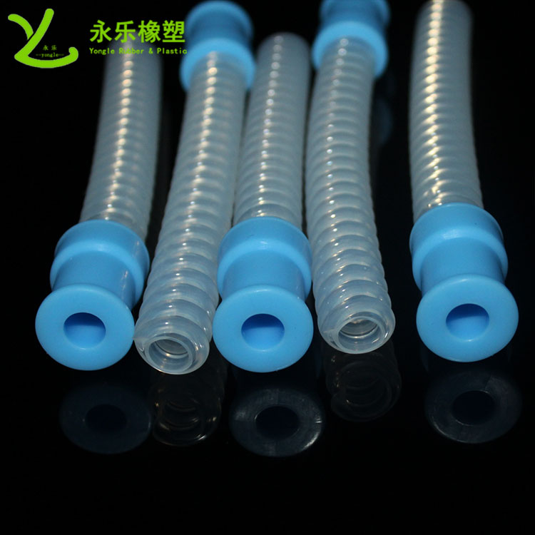 呼吸機(jī)硅膠波紋管，醫(yī)用硅膠波紋管，無氣味硅膠波紋管