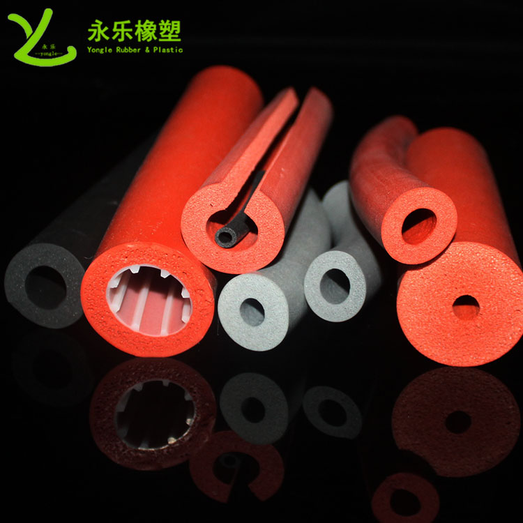 硅膠發(fā)泡管，耐高溫發(fā)泡硅膠管，保溫發(fā)泡硅膠管