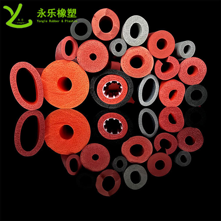 擠出發(fā)泡硅膠管，耐高溫發(fā)泡硅膠管，耐老化發(fā)泡硅膠管